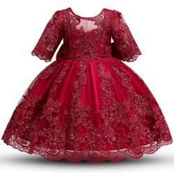 Dress Red Christmas Baby Girl 