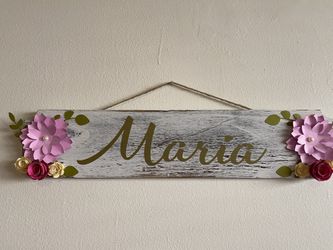 Custom Personalized Wood Name