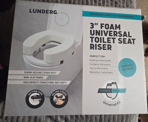 Lunderg 3" foam toilet seat riser Brand new sealed box  $55 on Amazon