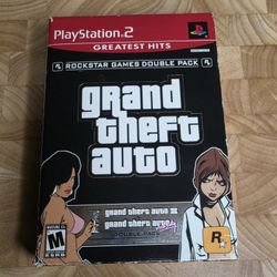 Grand Theft Auto Double Pack CIB (PS2 Greatest Hits)