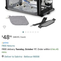 Travel Bird Parrot Cage Carrier