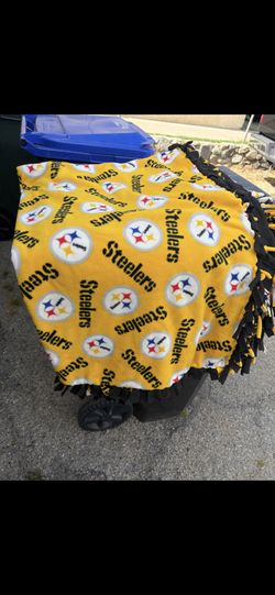 Homemade Steelers blanket