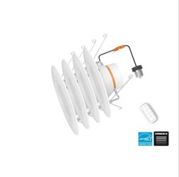 5/6 in. Integrated LED White Canless Recessed Light Trim with Adjustable Color Temperature and Remote Control, (4-Pack)