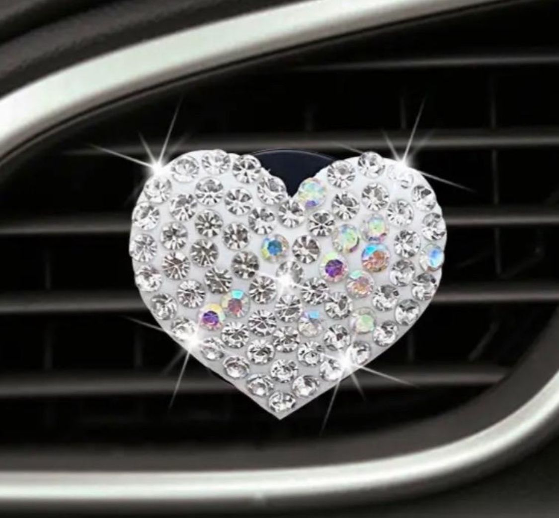Brand New Sparkly Heart Car Vent Clip Interior Decor for Car 