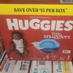Huggies Size 1 160 Count Diapers