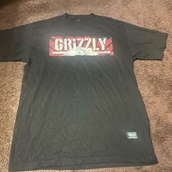 Skateboard Shirt Size Medium Adult Grizzly Grip Tape