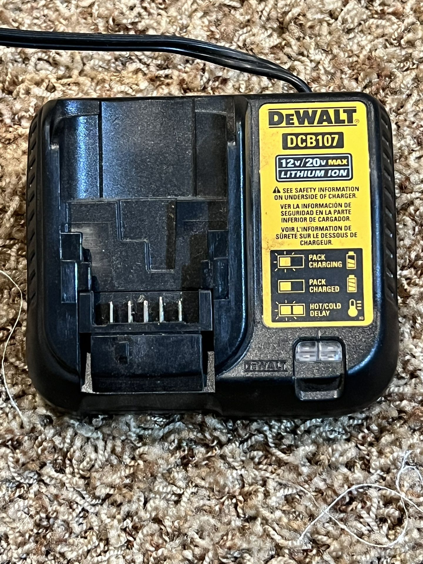 DeWalt Battery charger. Battery not included