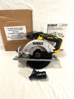 brand new DeWalt 20 V brushless 6-1/2” circular saw with saw accessory. Retails for $199.
