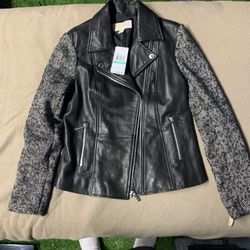 Michael Kors Womens Leather Jacket 