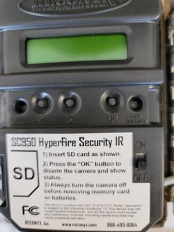 Reconyx Hyperfire SM950 ir And SM750 Trail Cams