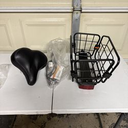 Basket and seat bike