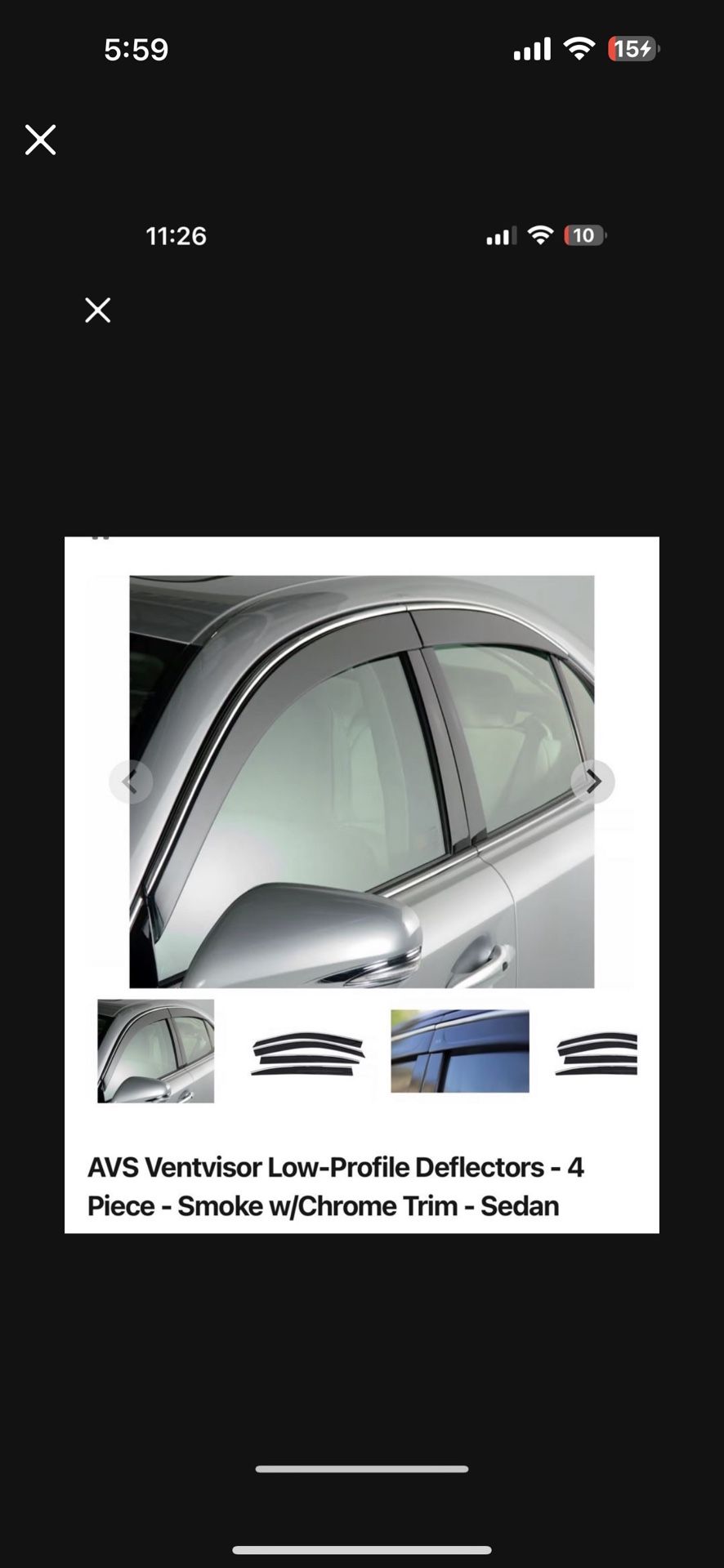 2021 Accord Rain Guards 40$