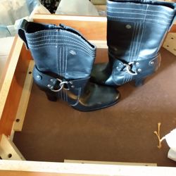 Black Harley Davidson Boots Size 7.5