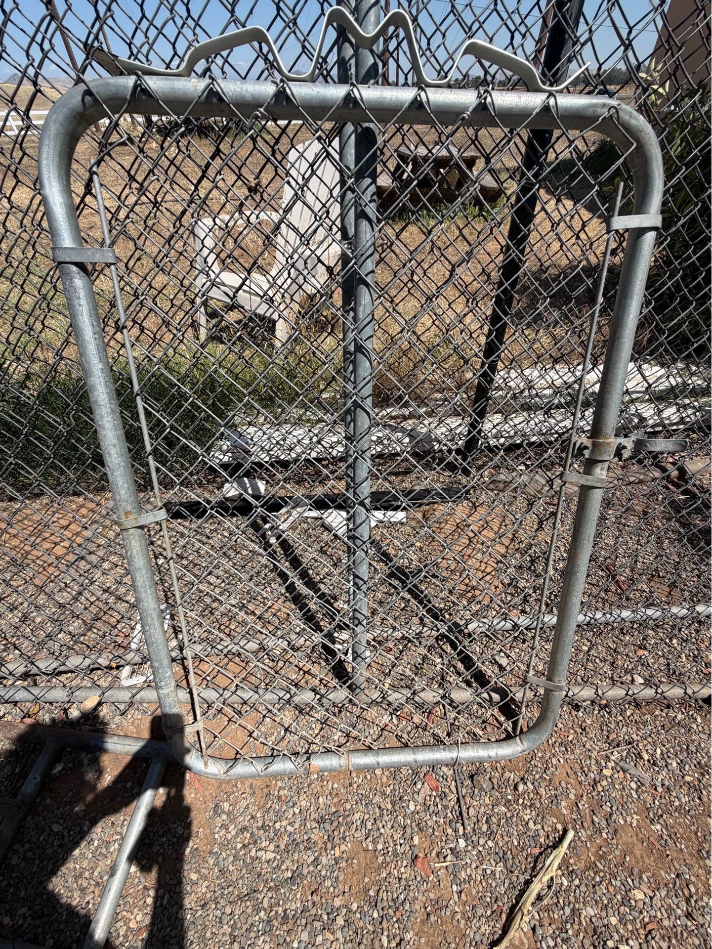 Fence and door
