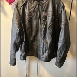 Women’s Leather Harley Davidson Jacket With Insert 