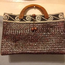 Wicker Tote Bag