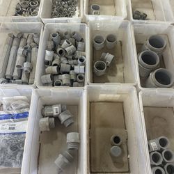 HUGE LOT* Plastic Conduit Couplings / Clamps / Adapters