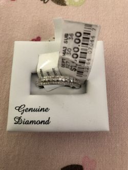 Sterling Silver Diamond Promise Love Forever Ring