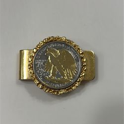 Vintage Walking Liberty Money Clip