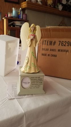 Solar Angel Pet Memorial Stone