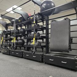 TRX Studio Line Quad Bay With Accessories, Weights Commercial Gym Equipment Exercise Fitness Functio