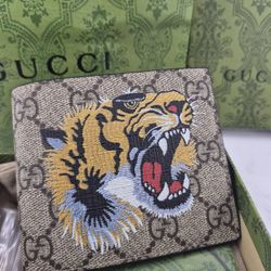 Gucci Wallet. Mens Brand New. Rare Tiger Design!