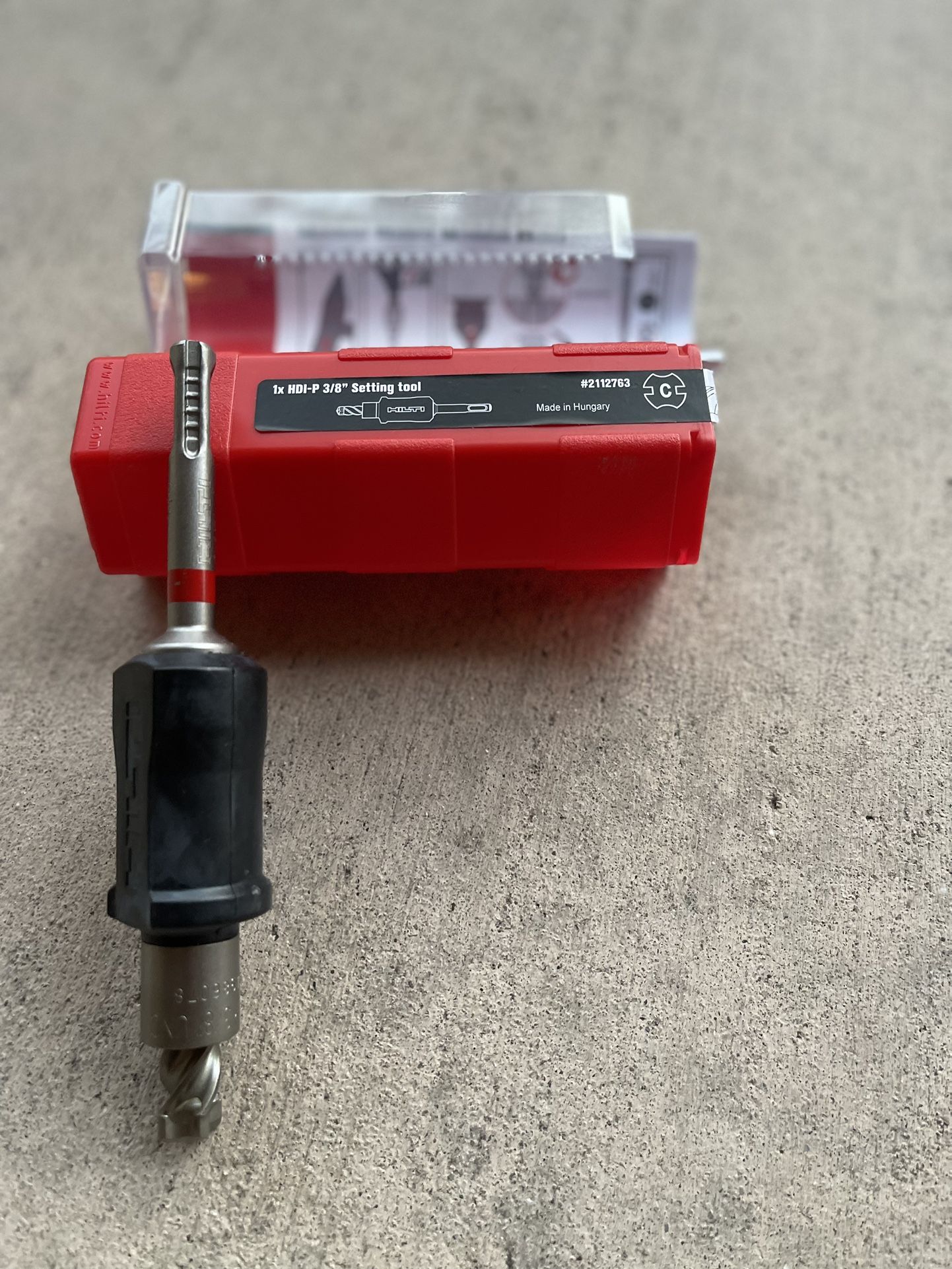 Hilti Set Tool / Drill Bit Combo HDI-P 3/8 2112763