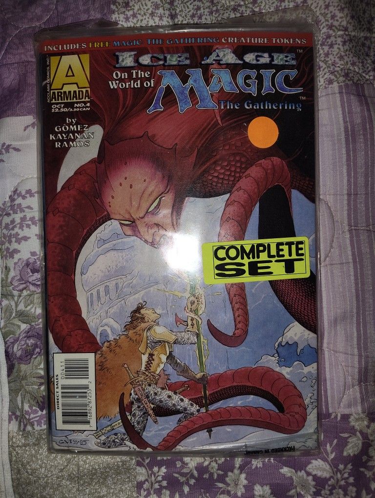 Magic The Gathering,Ice Age ,Comes With Free Creature Tokens An Card In The Back.