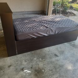Twin Bed with a frame