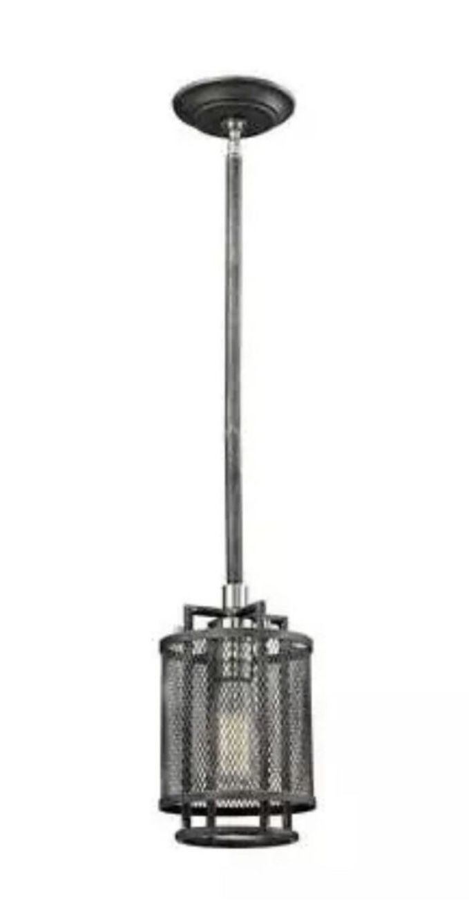 Home Decorators Collection 1- Light Black Outdoor Pendant