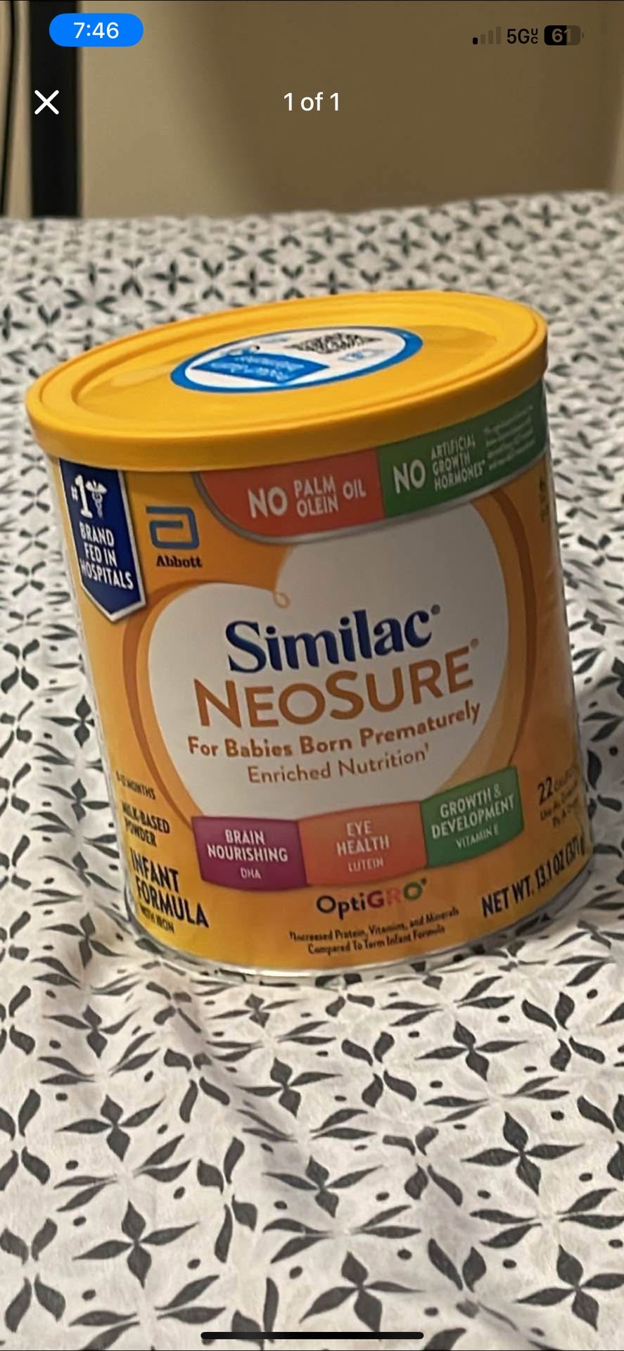 Similac Neosure For Premature