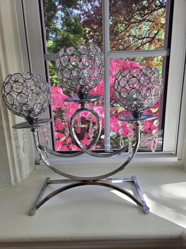 Crystal Candle Holder