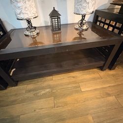 Coffee table and two end table