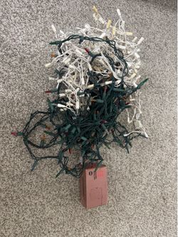 Festival Lights Lot - White & Green Wire, LED Curtain Light. If you Buy these the Candles are FREE.