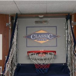 Old School Basketball Ball Indoors