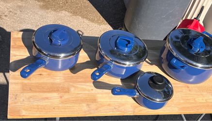 T-Fal Ultra Base Non Stick Cookware Set blue - Cookware