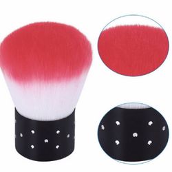 Nail Art Glitter Brush Makeup Dust Clean UV Gel Powder Remover Manicure Acrylic Red US
