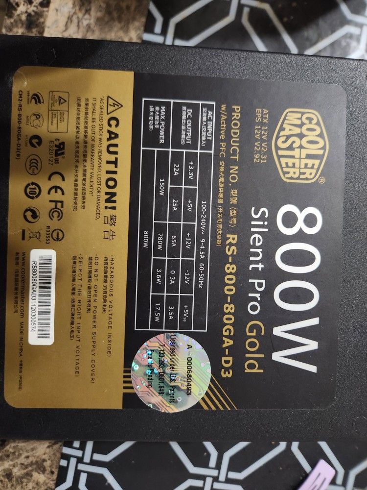 Cooler Master Silent Pro Gold 800w