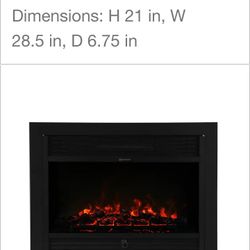 28 Inch Wide ELECTRIC fireplace with Remote Control 