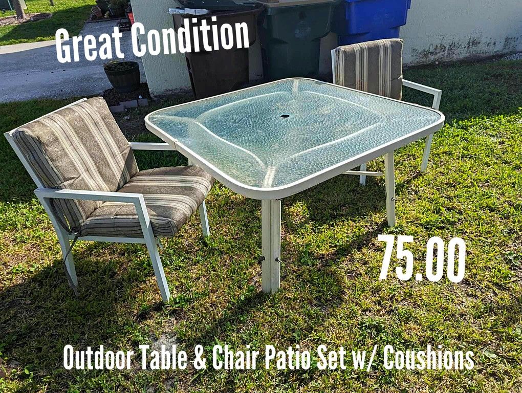 3 Piece Outside Patio Furniture Set