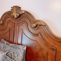 Queen Size Bed Frame From Vaughan Furnitures With Nightstand 