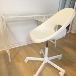 IKEA Laptop Table & Swivel Chair