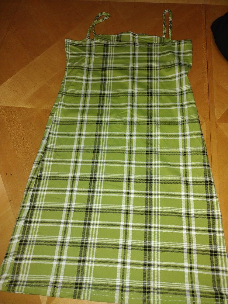 Green π Straps Dress