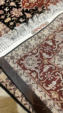 Authentic Handmade Heris Tabriz Persian Rugs – Matching Pair – Imported from Ir
