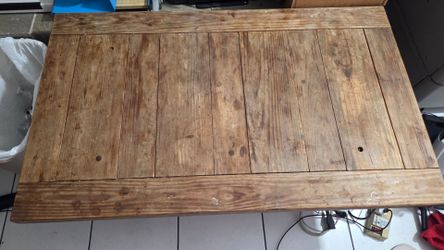 Wooden coffee table