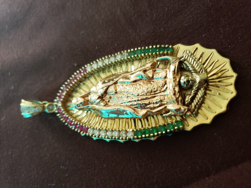 14k virgen de Guadalupe