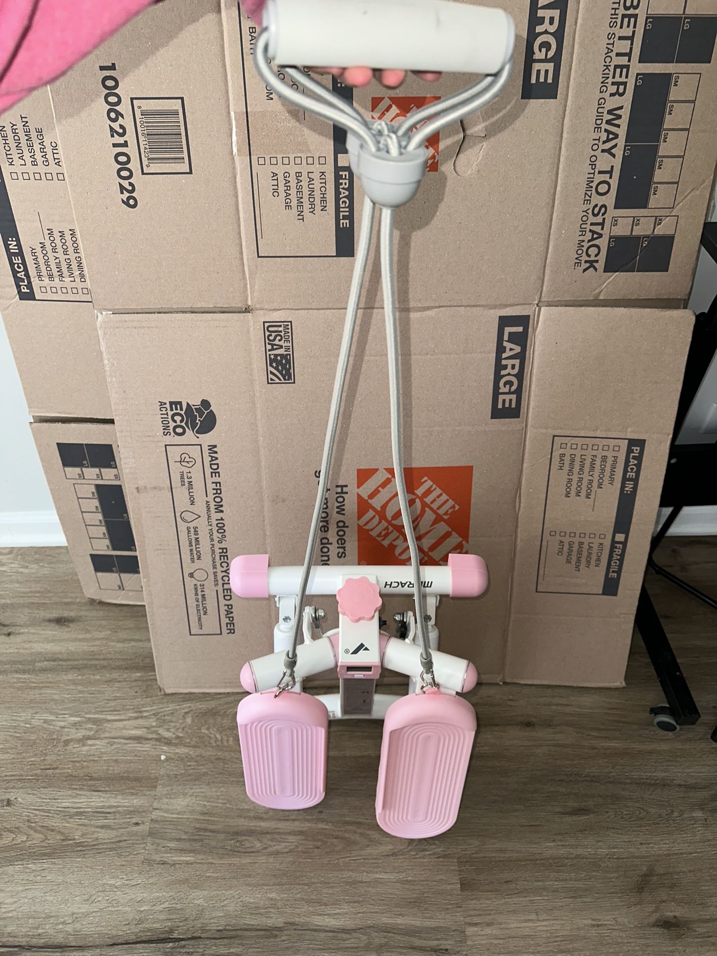 MERACH FITNESS EXERCISE STEPPERS W/ LCD MONITOR WITH RESISTANCE BANDS