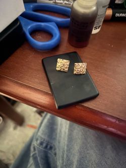 14 k gold square nuggets
