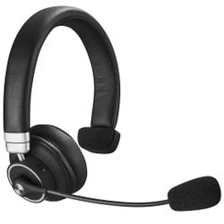 Bluetooth Headset, Truker Bluetooth Headset with Microphone, Wireless Headset 5.0 with Mute Button, 24 Hours Working Time, for Cell Phone and Laptop 