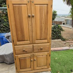 Unfinished Wood Cabinet 